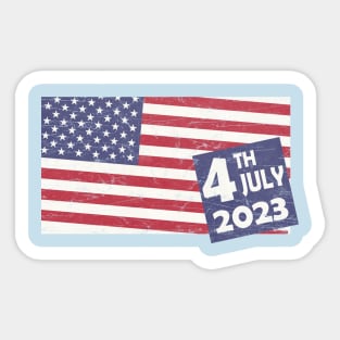 4th of July 2023 Sticker